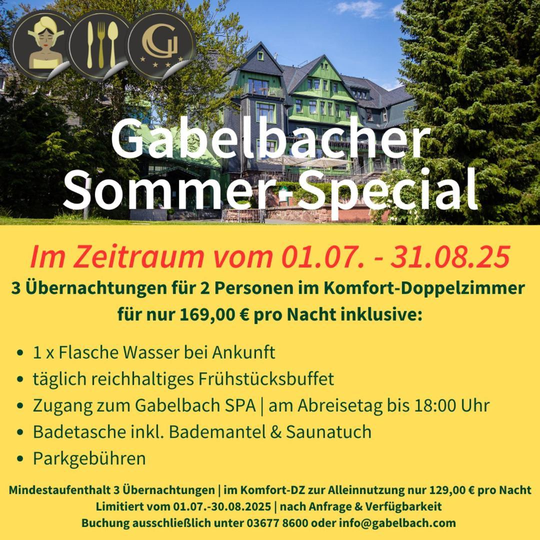 Berg & Spa Hotel Gabelbach Ильменау Экстерьер фото